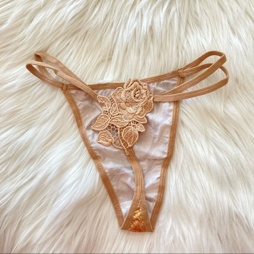 NEW Set of Two (2) Rose Floral Thong Bikini - Picture 12 of 14